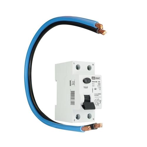 Aardlekschakelaar C 2P 63A 30mA max. 230Vac