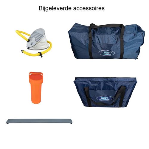 Hibo Pro rubberboot 3.90 aluminium donkerblauw