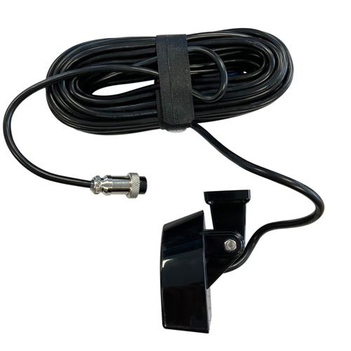 Hollex dieptemeter wit rvs 9-32V met spiegeltransducer