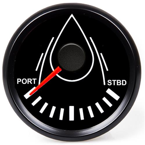 Hollex roerstandmeter zwart 9-32V ø52mm