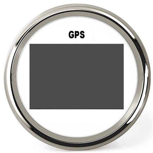 Hollex GPS snelheidsmeter digitaal wit/rvs 9-32V
