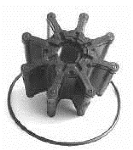 CEF impeller ø11,4xø66,5x50,6mm - 8 bladen