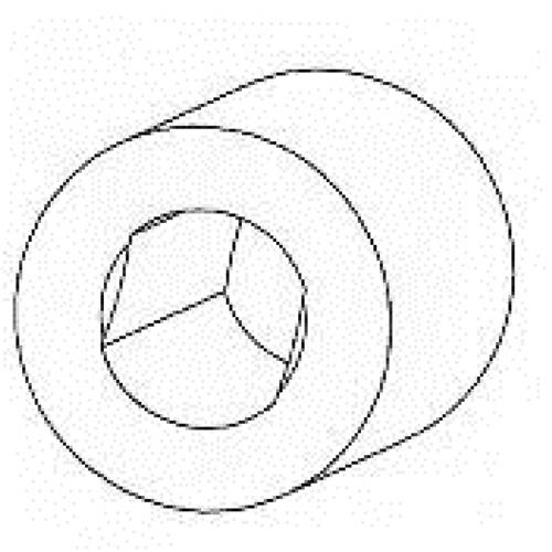 CEF impeller ø11,4xø66,5x50,6mm - 8 bladen