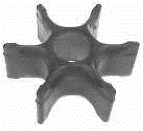 CEF impeller ø24,4xø86x31,7mm - 6 bladen