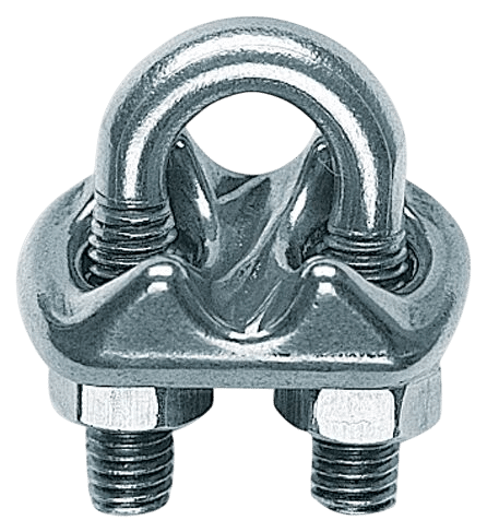 RVS staaldraadklem 8mm