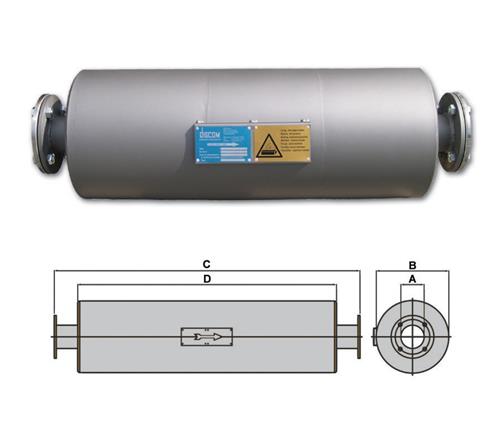 Discom geluiddemper LH35-250/10″ incl. montageset