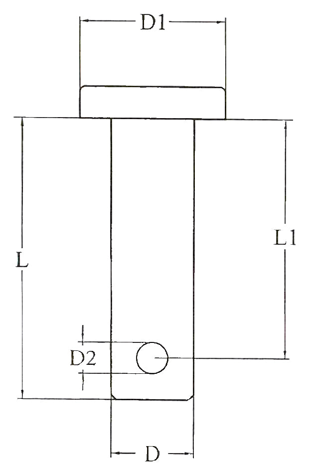 Talamex Borstbout RVS AISI 316 – 9,5 × 26 mm – 1 stuk