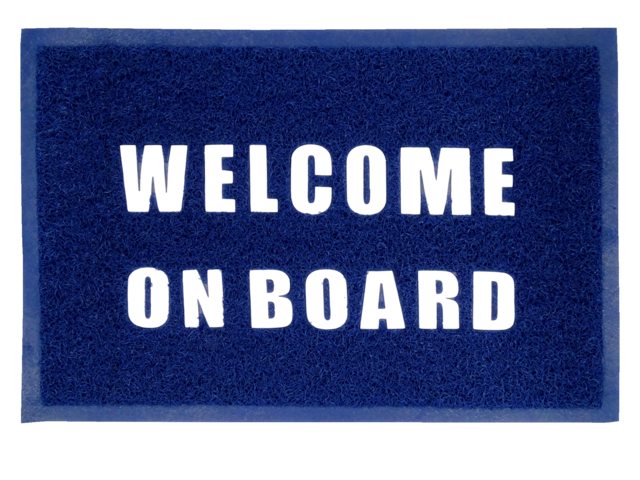 Mat "Welcome on board"