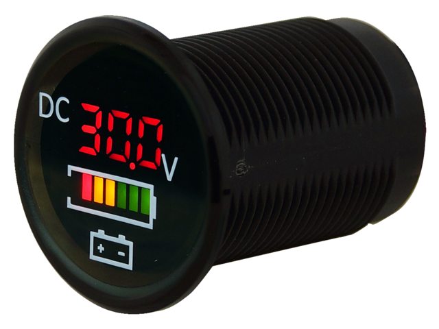 Talamex Voltmeter met accu indicator 5-30 V