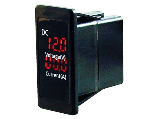 Volt- &amp; amperemeter 4.5-30V &amp; 0-15A switch model