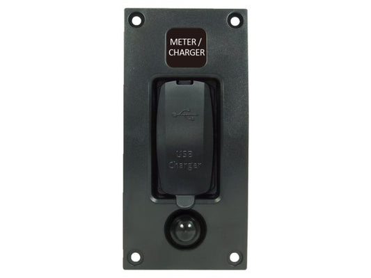 Curved add-on paneel USB stopcontact dubbel 3.4A