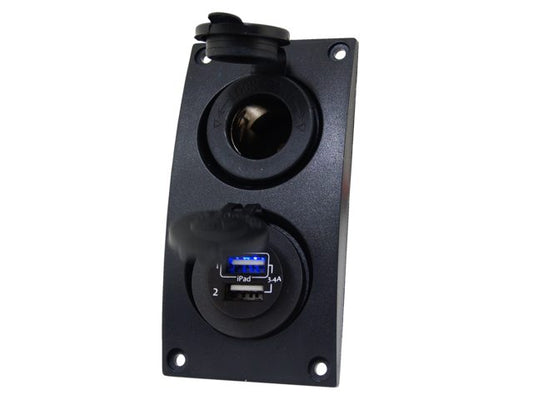 Curved add-on paneel 12V &amp; dubbel USB