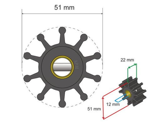 Premium Impeller kit nr. 06-01-010