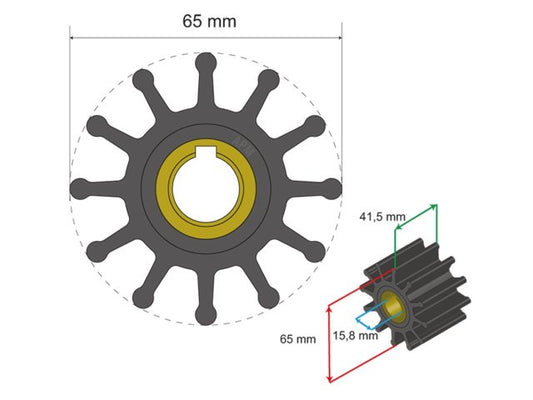 Premium Impeller kit nr. 06-01-018