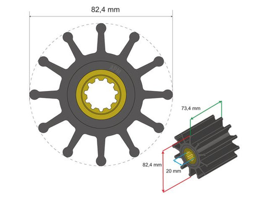Premium Impeller nr. 06-02-026