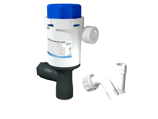 º Aerator pomp twinport 750gph short stack 12V