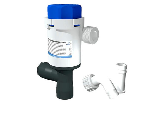 º Aerator pomp twinport 1100gph short stack 12V