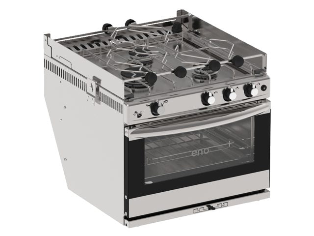 Eno 3-pits kooktoestel met oven/grill Ultim