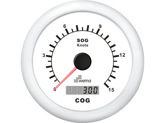 º GPS speedometer 0-15 kn wit incl. antenne