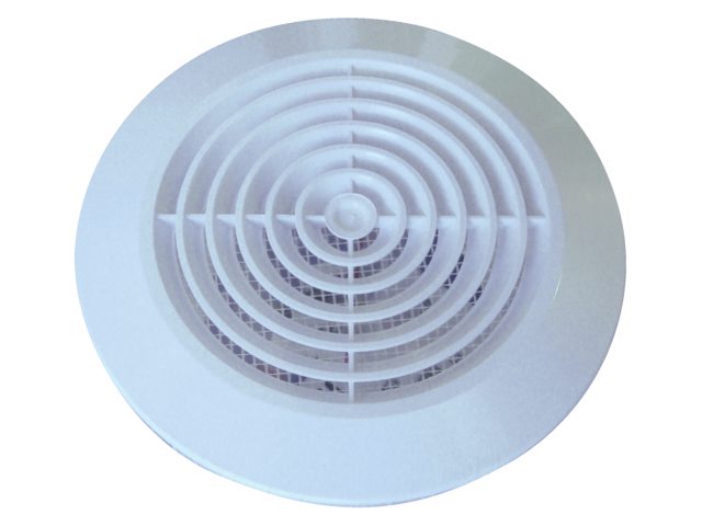 Velair Uitblaasventilatierooster rond 100 mm wit