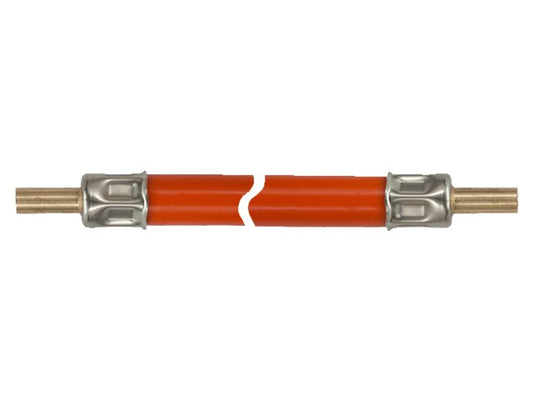 Gas verlengslang 80 cm 2 x 8 mm buis glad