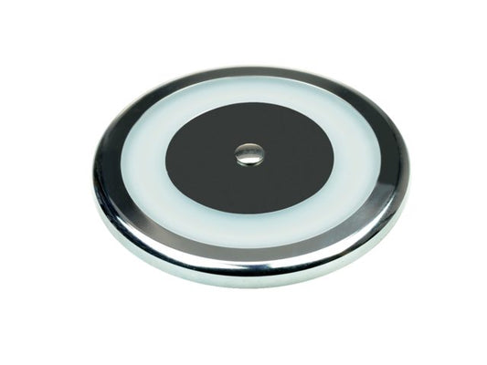 Led opbouw plafonniere RVS 106mm 10-30V 3000K 6W dimbaar
