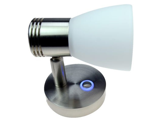 Led wandlamp Soletta verchroomd 10-30V dimbaar