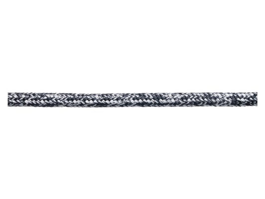 Allround UHMWPE lijn met polyester mantel wit/zwart 6mm 50m