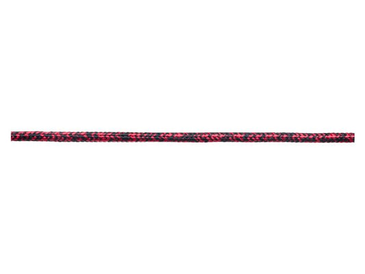 Allround UHMWPE lijn met polyester mantel rood/zwart 5mm 50m