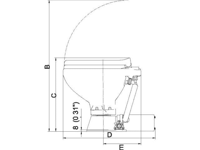 Talamex Toilet elektrisch Standaard 24 V