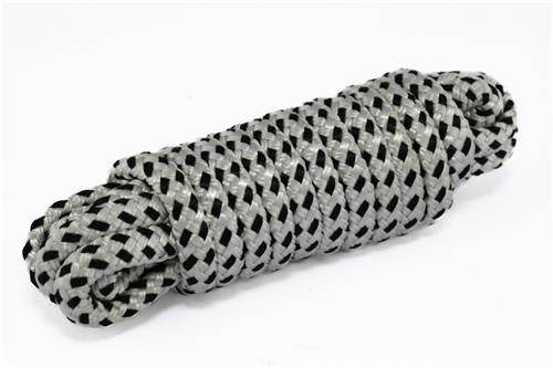 Hollex landvast polyester wit/zwart 16mm 16 strengen L=15mtr