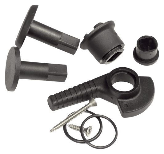 360255992 Handgrepen set klein zwart links voor flush 3G luiken