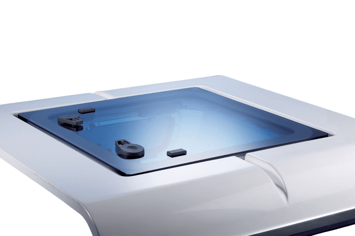 Lewmar Flush 10 luik grijs zwart-wit