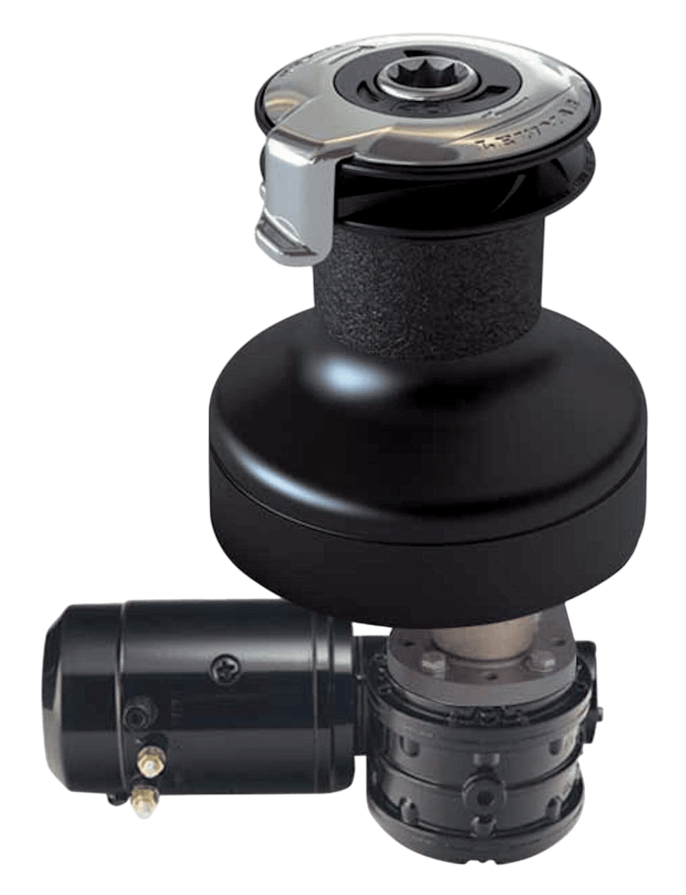 40EST EVO® elektrische lier compleet zwart aluminium 12V (relais gemonteerd)