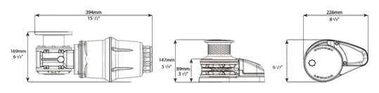 VX3 ankerlier gd 10mm din 12V - 1500W