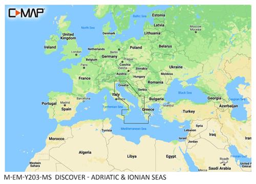 C-MAP geheugenkaart DISCOVER - Adriatsiche & Ionische Zee