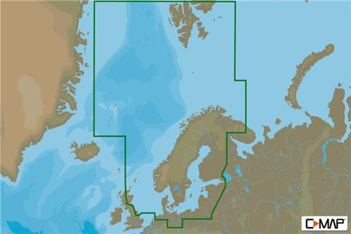 C-MAP geheugenkaart MAX - North & Baltische Zees