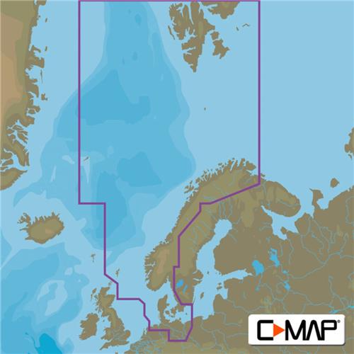 C-MAP geheugenkaart MAX - Noordzee & Denemarken