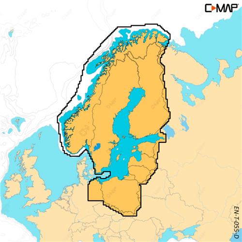 C-MAP geheugenkaart DISCOVER X - Zweden, Finland & Baltische Zee