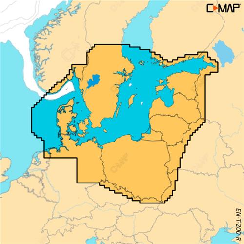 C-MAP geheugenkaart REVEAL X - Skageracke, Kattegatt & Baltische Zee