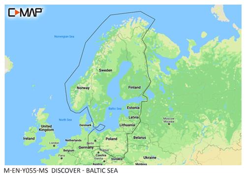 C-MAP geheugenkaart DISCOVER - Baltische Zee
