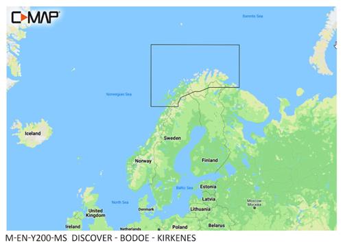 C-MAP geheugenkaart DISCOVER - Bodø - Kirkenes