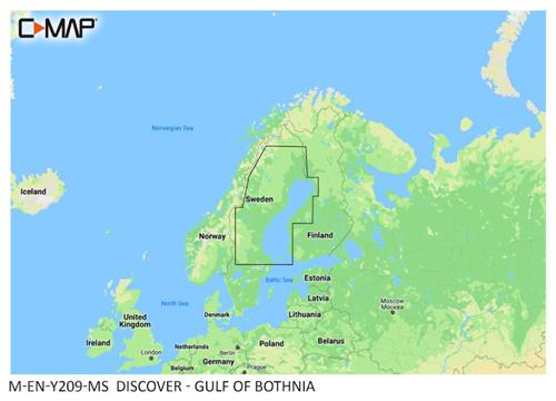 C-MAP geheugenkaart DISCOVER - Botnische Golf