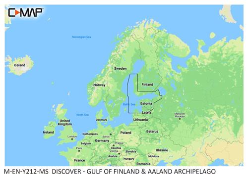 C-MAP geheugenkaart DISCOVER - Golf van Finland & Aaland Eilanden Archipelago