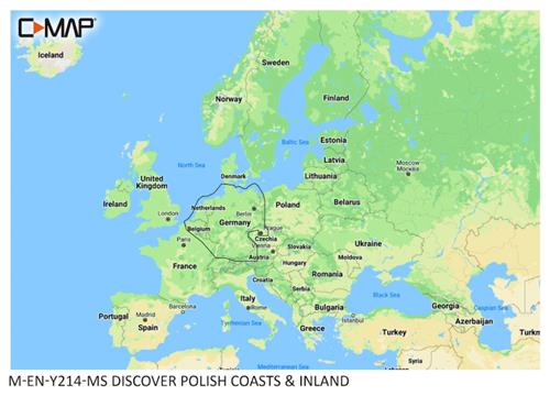 C-MAP geheugenkaart DISCOVER - Poolse Kust & Binnenland