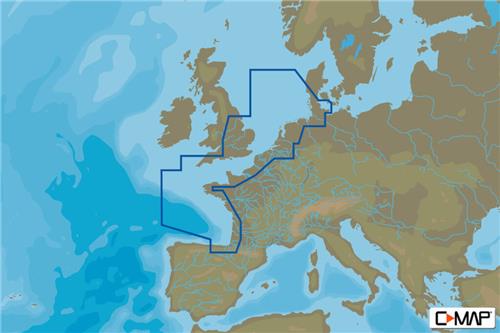 C-MAP geheugenkaart 4D - North-West Europese Kust