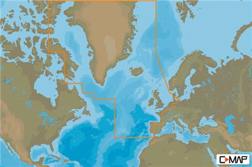 C-MAP geheugenkaart MAX - Atlantische Europese Kust