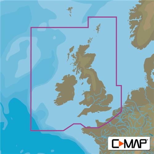 C-MAP geheugenkaart MAX - Vereningd Koninkrijk, Ierland & Het Kanaal