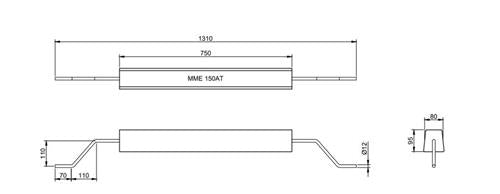 MME tankanode aluminium MME150AT