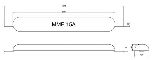 MME huid/roeranode aluminium MME15A